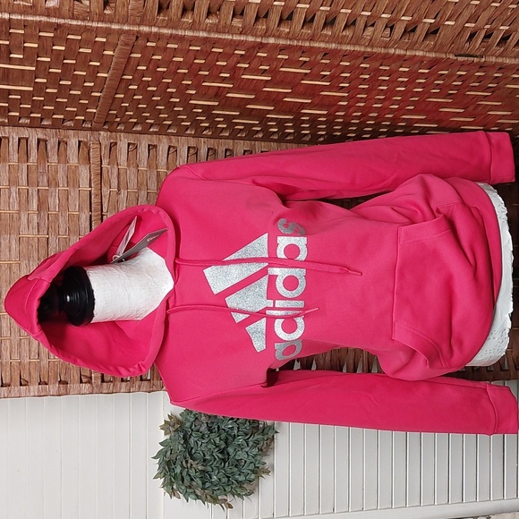 Adidas Hoodie Raspberry Pink small - Picture 10 of 10